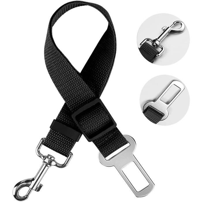 Sécurité Voyage Chien Chat Bkemkri Ceinture Sécurité Chien Voiture - Harnais Réglable Avec Mousqueton Et Absorption Chocs - Pour Chiens Et Chats Mousqueton Dégagement Rapide