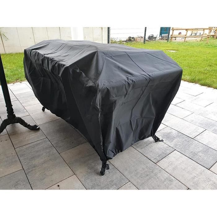 Housse De Protection Imperméable Pour Brasero Extérieur – Tissu Oxford Renforcé PVC, Noir, 85 X 40 Cm