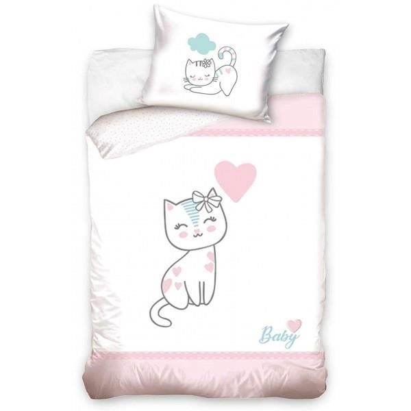 Chaton Rose Parure De Lit Bebe Housse De Couette Coton Cdiscount Maison