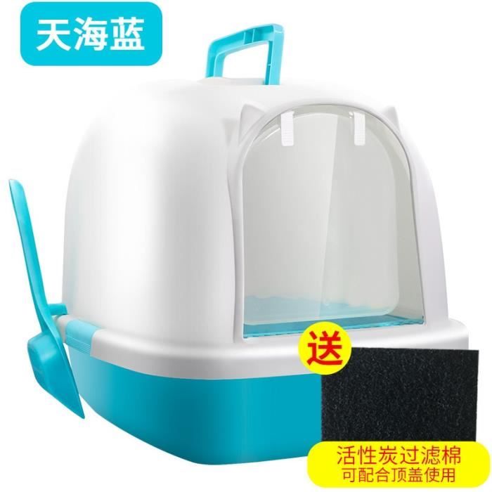 Maison De Toilette Bac A Litiere Pour Chats Entierement Ferme Grand Bac A Litiere De Type A Bascule Anti Odeur Et Anti Type 5 A Cdiscount
