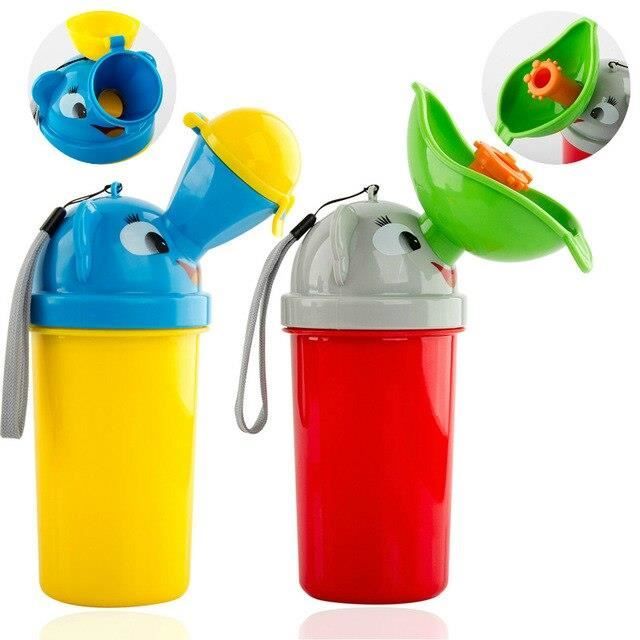 Adore store Enfant urinoir Portable Voiture Mini Leakproof appareils urinaire Potty Toilette Bouteille Enfants Formation Coupe du Pot pour Camping Park Voyage 1pc Gar/çons Type de
