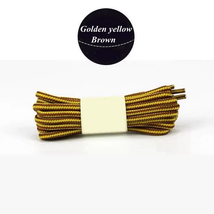 Valeur Brun jaune dor Taille 90cm Lacets ronds ray s Double