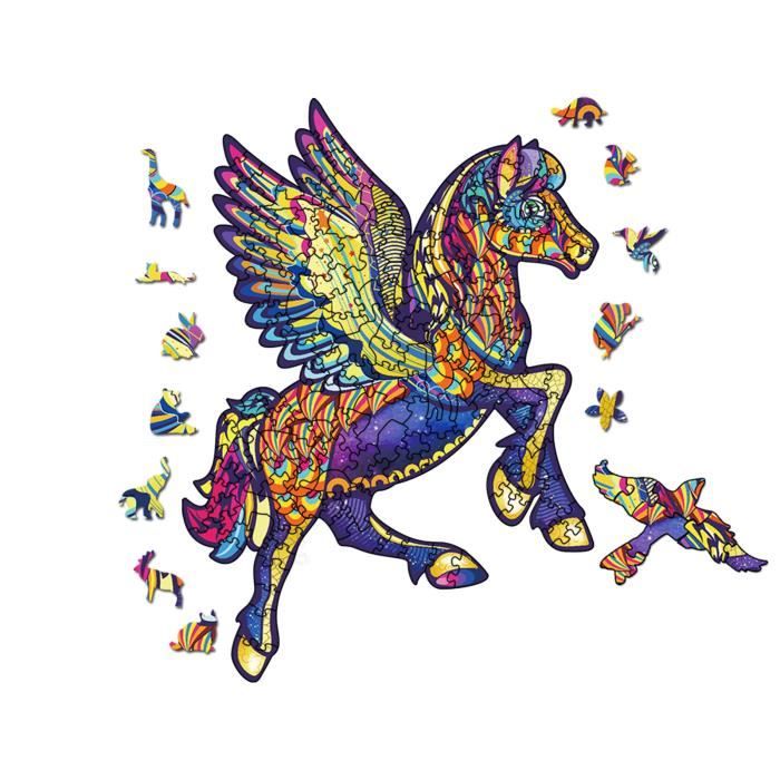 Puzzles en bois pour adultes, puzzles en bois aux formes d'animaux