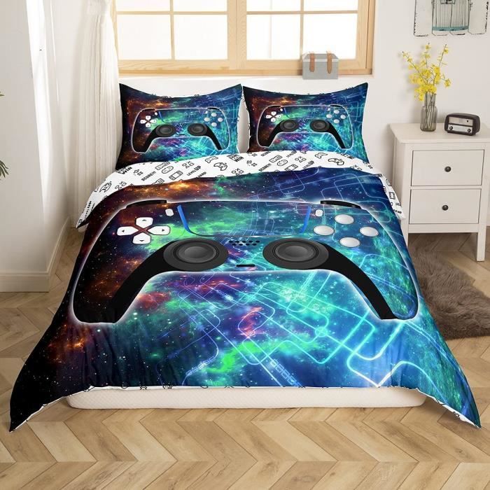 Parure De Lit Gamer,Ensemble De Housse De Couette Pour Manette De