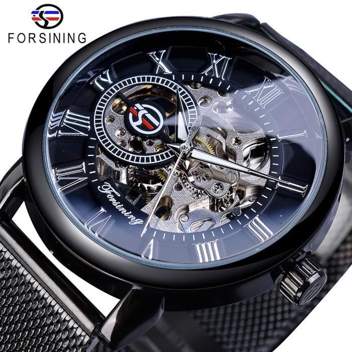 FORSINING Montre gravure crelette pour homme Montre Algeria