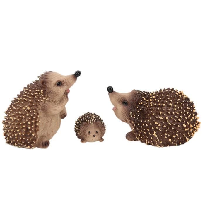 Comparer les prix de Garosa Modèle de hérisson Modèle de Simulation de Hérisson Ornements Décoration de Bureau Jouet Éducatif pour Enfants(Famille