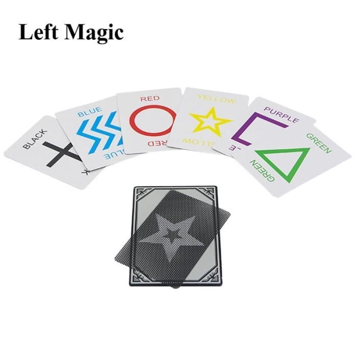 Accessoires de tour de magie en close-up, 4 cartes avées, 10 à une