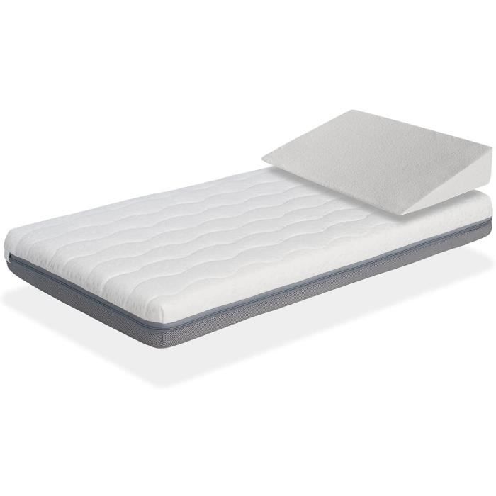 Matelas Bebe Berceau 60 X 1 Baby Born Cale 15o Hauteur 11 Cm Dehoussable Mousse Viscoelastique Double Face Et Noyau P192 Cdiscount Puericulture Eveil Bebe