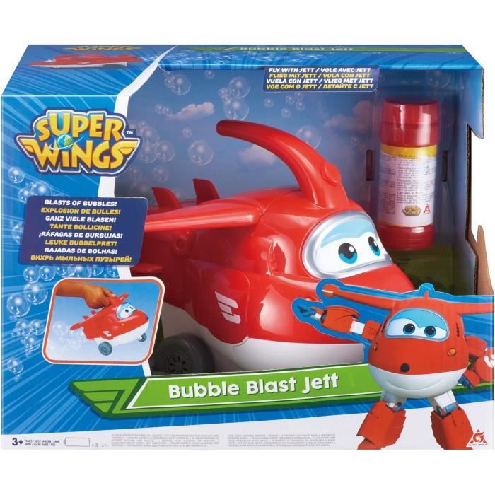 Avion Jet bulles SUPER WINGS AUDLEY 20 cm Poign e