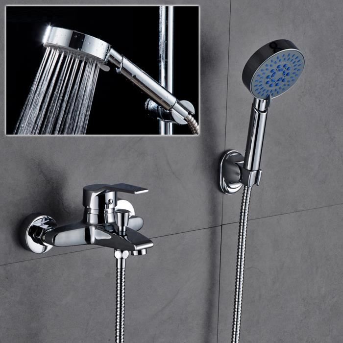Auralum® de Baignoire avec Douchette Douche pour Salle de Bain Mitigeur Design Classique