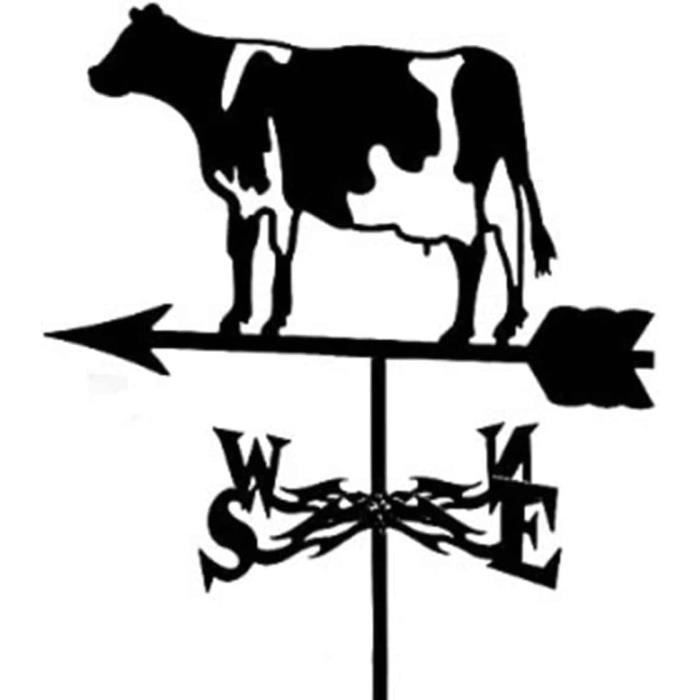 Décoration De Jardin Solaire Smart Garden – Silhouette Métallique Marguerite Et Vache Avec LED