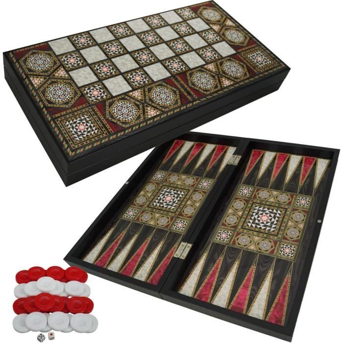 MICHAEL GRAVES, BACKGAMMON WOOD CASE, BOARD GAME, SIGNED