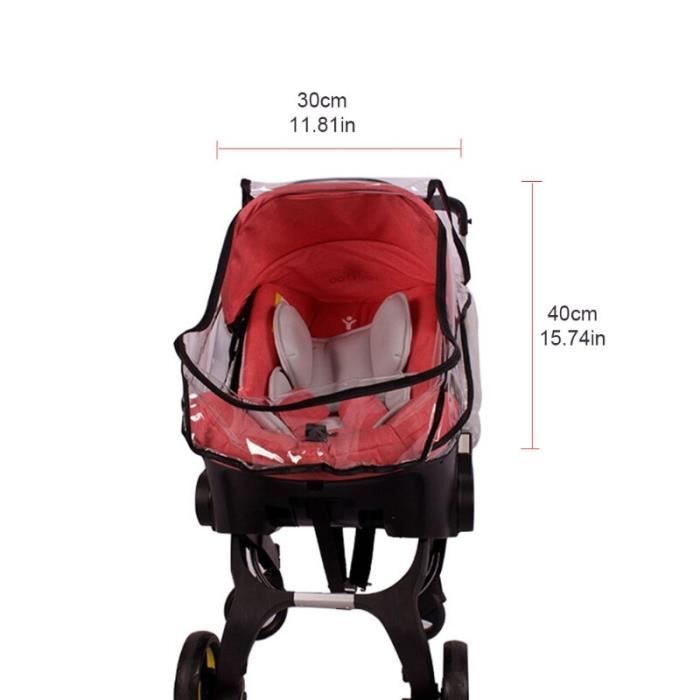 Housse Chaude Et Coupe-vent Pour Siège Auto Bébé Bebamour - Imperméable, Lavable En Machine Et Fermeture éclair Avant