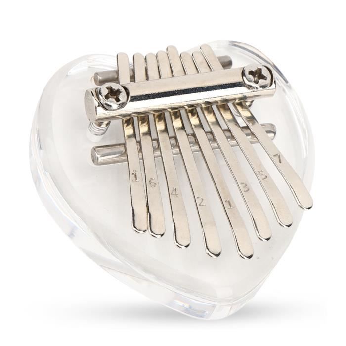 Hrippy Mini Kalimba À 8 Touches, Instrument À Main Mignon Pour L