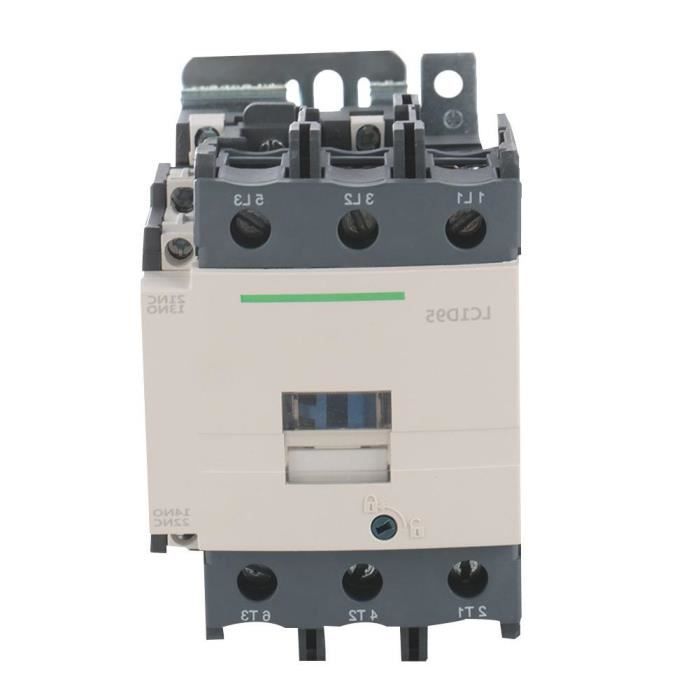Contattore Elettrico LC1D95 220V 95A 3 Poli - Per Circuiti AC 50/60Hz, Ideale Per Impianti Industriali