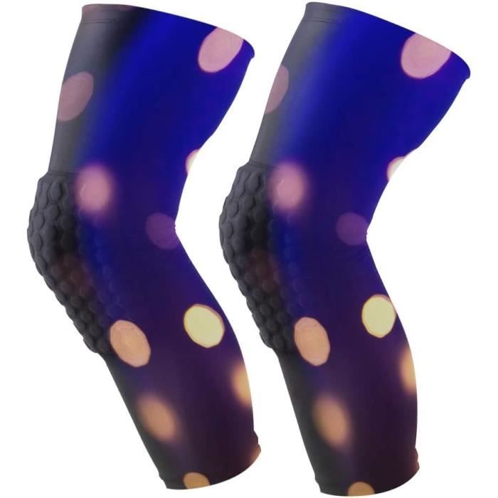 Ipow Lot De 2 Genouillères Compression Ménisque Tendon Rotulien Sport Homme Femme Universelles