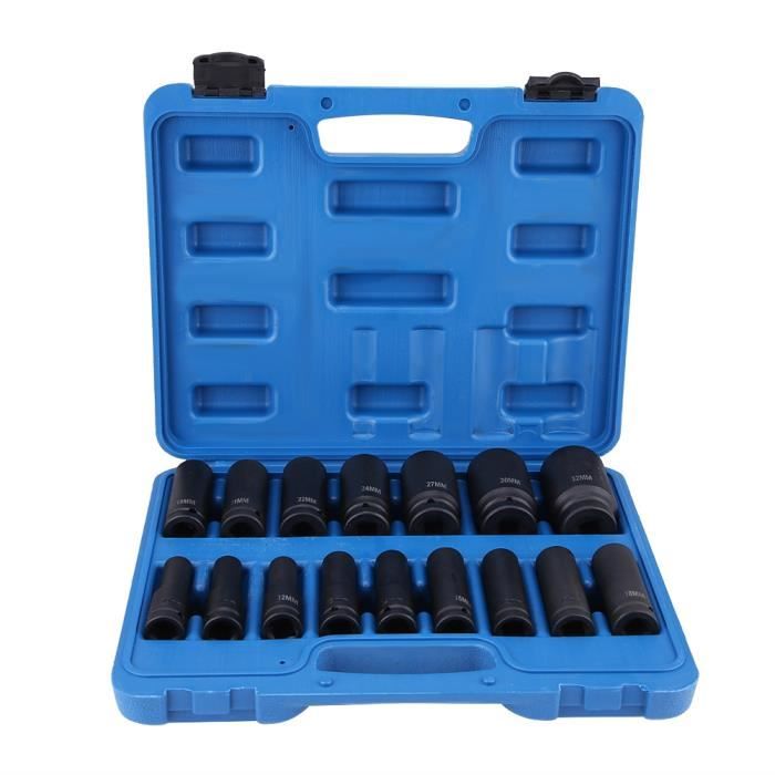 VAG Coffret Douilles Longue Douille A Choc Hexagonale 10Mm32Mm Auto