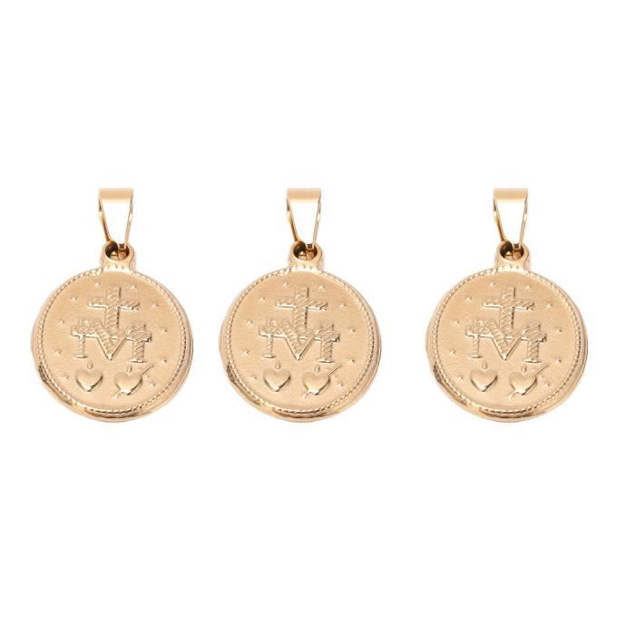 Pendentif vierge marie 20x15mm - La Perlerie 22
