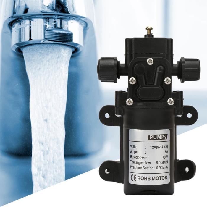 Pompe à Eau 12V - 130 PSI, 6 L/min - Auto-amorçante, 70W - Pour Agriculture, Véhicules