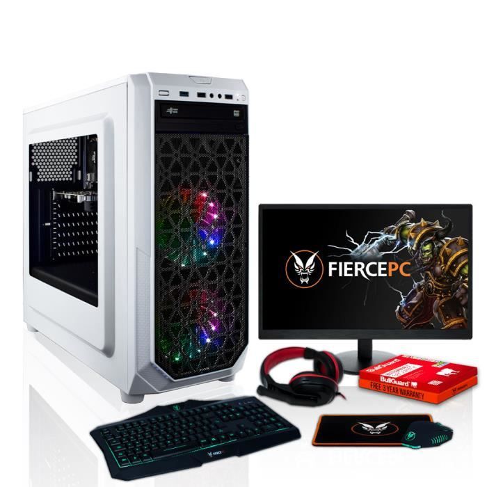 Top achat Ordinateur de bureau Fierce EXILE PC Gamer de Bureau - AMD Ryzen 3 2200G 4x3.7GHz CPU, 8Go RAM, Radeon Vega 8, 1To HDD - 408402 pas cher