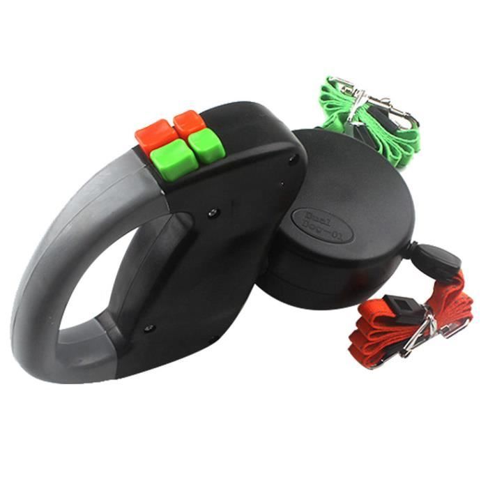 Meilleurs prix pour Hililand laisse rétractable pour chien 3m double laisse rétractable pour animaux de compagnie corde à enroulement automatique