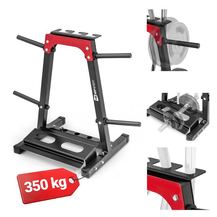 Hop-Sport Support pour Haltères HS-1008A Rack de Rangement pour Disques de Poids et Barres dHaltères Stockage dHaltères