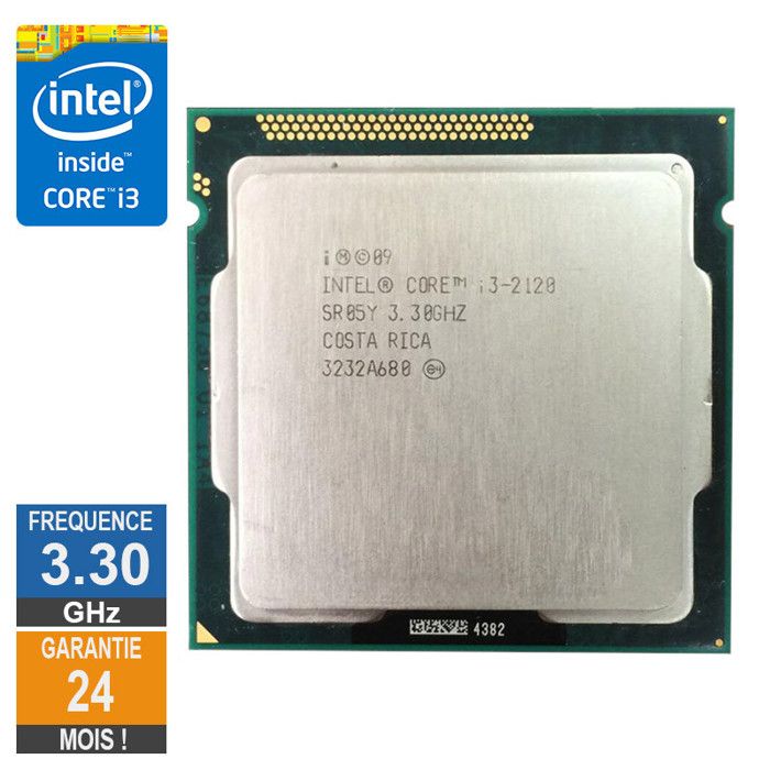 Vente Processeur PC Processeur Intel Core I3-2120 3.30GHz SR05Y FCLGA1155 3Mo pas cher Vente Processeur PC Processeur Intel Core I3-2120 3.30GHz SR05Y FCLGA1155 3Mo pas cher