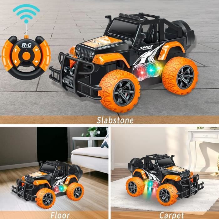 Voiture Telecommandee Tout Terrain 4WD RC Voiture 2 4 GHz Radio telecommande Jouets Cadeau pour Garcons et Filles a Partir Cdiscount Jeux Jouets