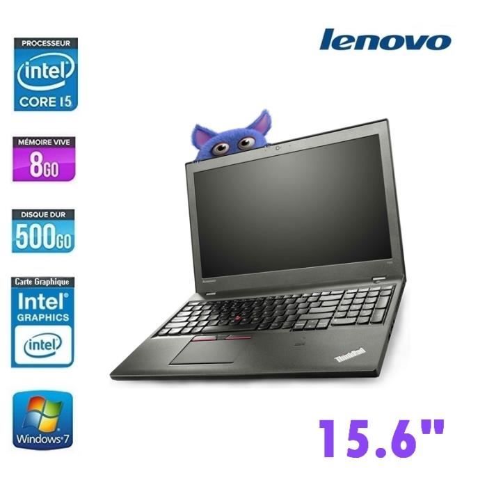 Acheter LENOVO THINKPAD T550 CORE I5 8GO 500GO - GRADE B Reconditionné - 249,00 € LENOVO THINKPAD T550 CORE I5 8GO 500GO - GRADE B Reconditionné - Lenovo reconditionné disponible sur Cdiscount Seconde Vie