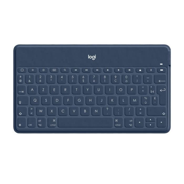 Clavier Sans Fil - LOGITECH - Keys-To-Go - AZERTY - Bluetooth - 180g - Bleu