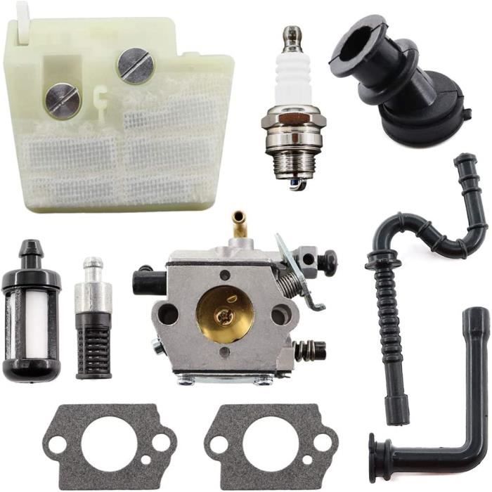 thumbnail image 2 of Carburetor Kit For Stihl MS260 026 MS240 024 Chainsaws – Includes Carb, Air Filter, Fuel Filter, Impulse Line – 10-Piece Set 2 of 4
