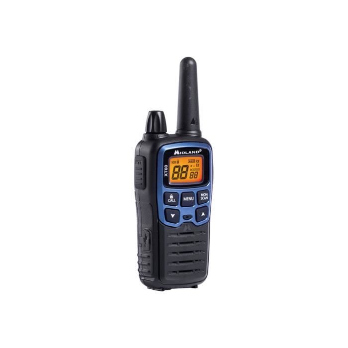 Midland XT60 Portable radio 2 bandes PMR-LPD 446 MHz, 433 MHz (pack de 2)