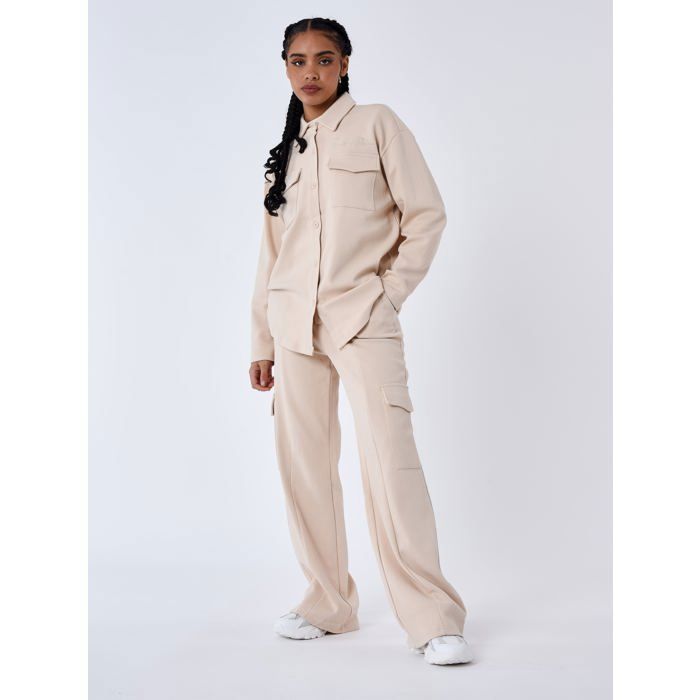Pantalon habillé oversize PROJECT X PARIS Femme Beige