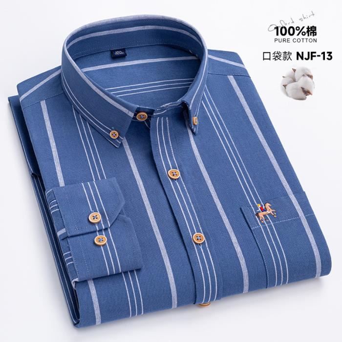 Chemise Homme GAP "The Modern Oxford" Bleu & Blanc - Manches Longues Neuve Sans Étiquette