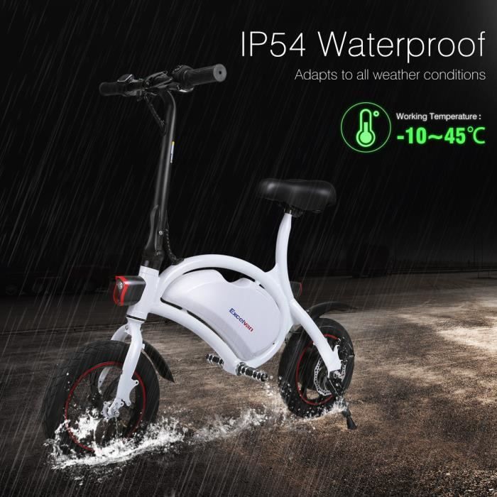 excelvan vélo électrique bicyclette pliable