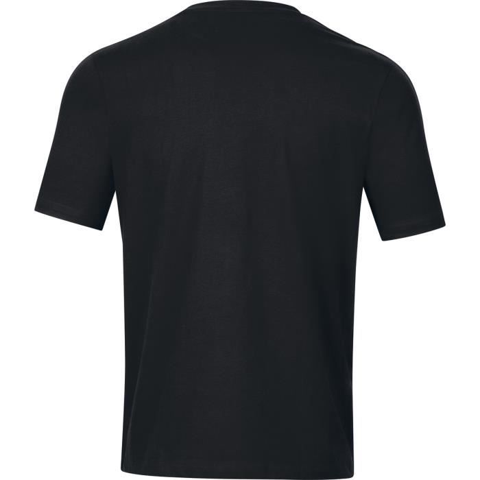 t-shirt junior jako base - jako - multisport - enfant - garçon - noir - 100% coton biologique - col rond en ripp