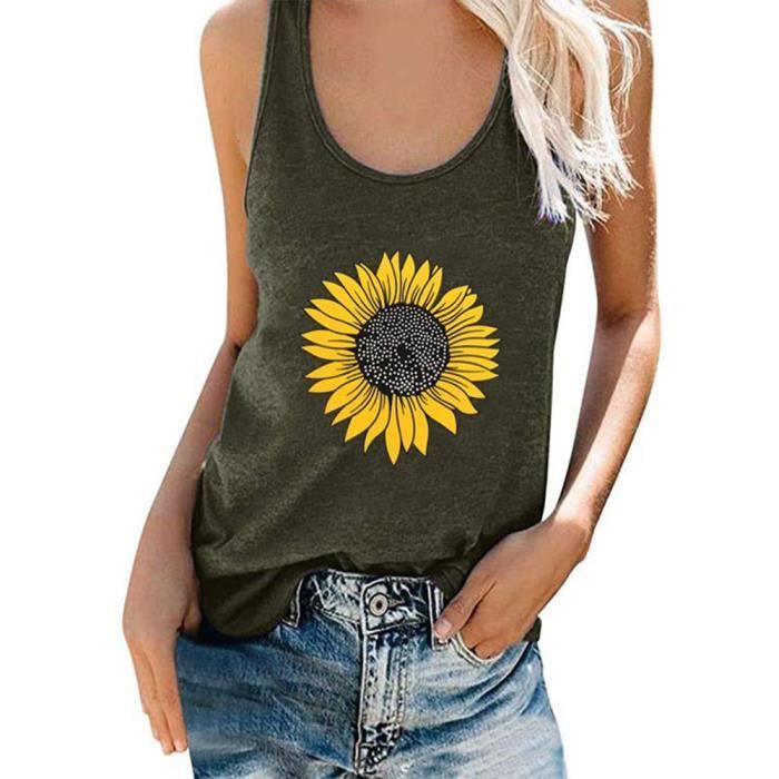 T Shirt Femme Uni Col V Tee Shirt Femme Sans Manches T Shirt Femme