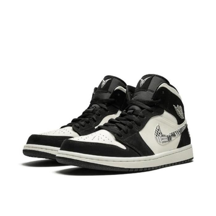 baskets nike air jordan 1 mid noir baskets nike air jordan 1 mid noir