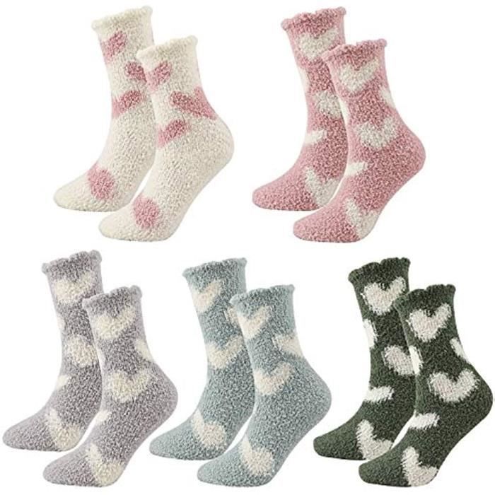 Lot De 5 Paires De Chaussettes COSAS Ourson - Coton 65%, Taille 39-42 Femme, Neuf Avec étiquettes