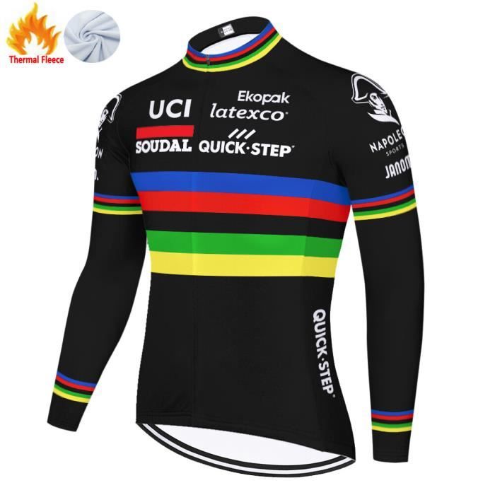 Maillot Cyclisme Femme INBIKE Polaire Manches Longues - Chaud Et Réfléchissant