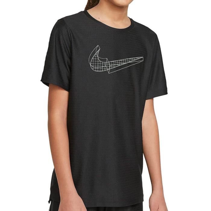 T shirt de Training Mixte Nike Brthe Noir Manches courtes