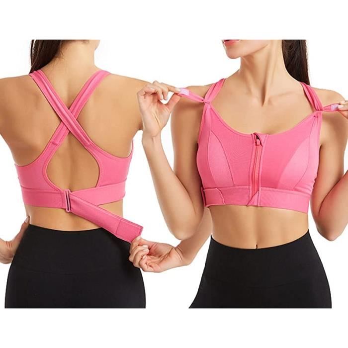 Front zipper wireless bra hotsell