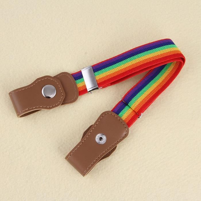 10 Pièces Ceinture Enfants sans Boucle Ceintures Élastiques Réglables Ceinture Extensible pour