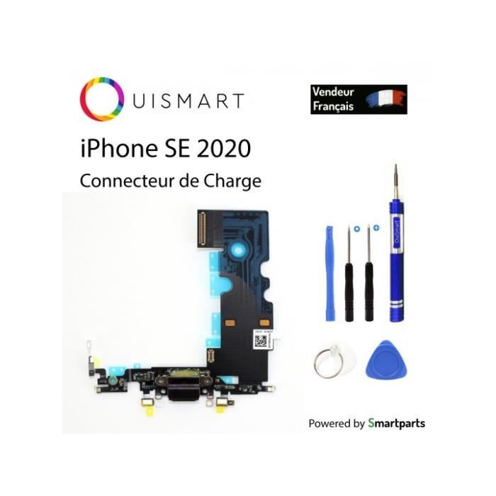 OuiSmart® Nappe dock flex connecteur de charge lightning noir micro antenne pour iPhone SE 2020