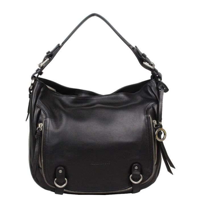 Sac à Main Femme PATRICK BLANC En Cuir Véritable – Taille Moyenne, Marron, Style Classique Et élégant