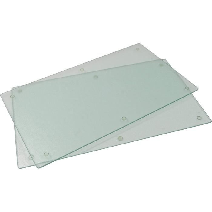 Plaque De Protection Pour Cuisinière Vitrocéramique/induction - Verre Trempé 4mm 40x52cm Motif Fleurs