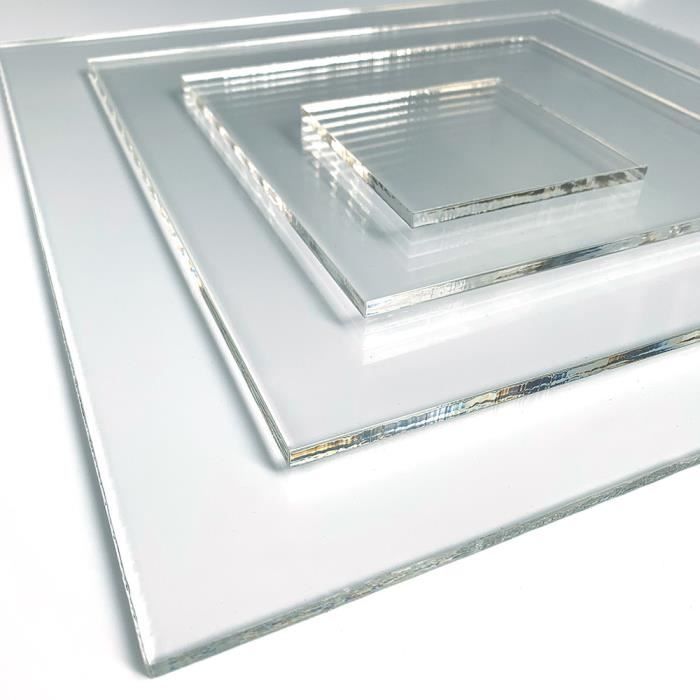 Plaque plexiglass 6 mm 30 x 40 cm (300 x 400 mm) - Cdiscount Bricolage