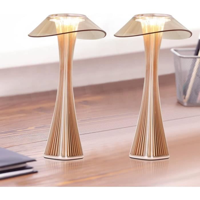 Lampe Led Bonsery Lot De 2 Lampes De Chevet Tactiles à Intensité