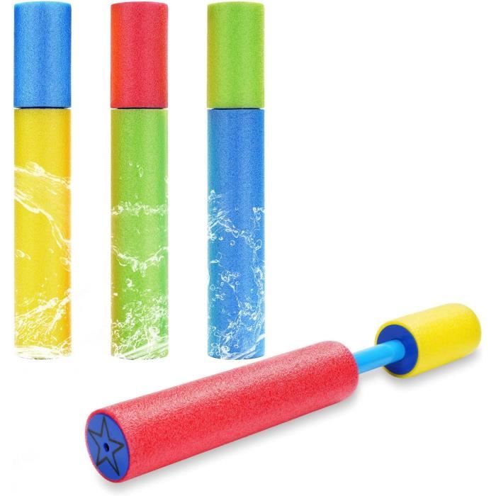 Pistolet à eau en mousse, kit de pistolets à eau, 6 à 8 m de portée, pistolet pulvérisateur d'eau, jouet d'eau, pistolet pulvérisateur d'eau pour jardin, plage, piscine (16 pièces