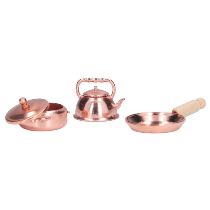 Miniature Ustensiles De Cuisine 1/12 En Métal - Lot De 4 Pièces - Accessoire Maison De Poupée Argenté - Décoration Diorama - 11